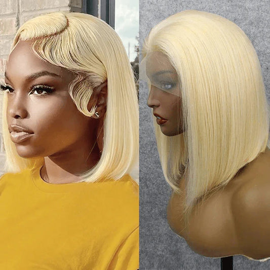 13x6 blonde bob frontal wig